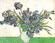Still Life - Vase with Irises, Vincent Van Gogh